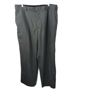 Perry Ellis Portfolio Flat-Front Pants 36x30 Gray